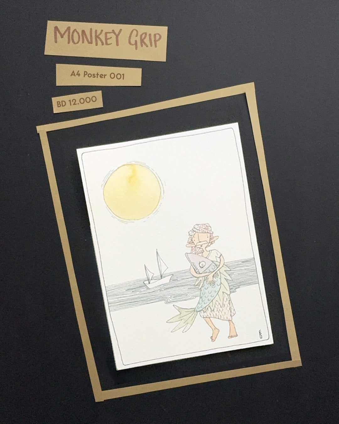 Monkey Grip Postcard & Poster