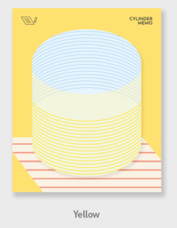 Cylinder Sticky Memo