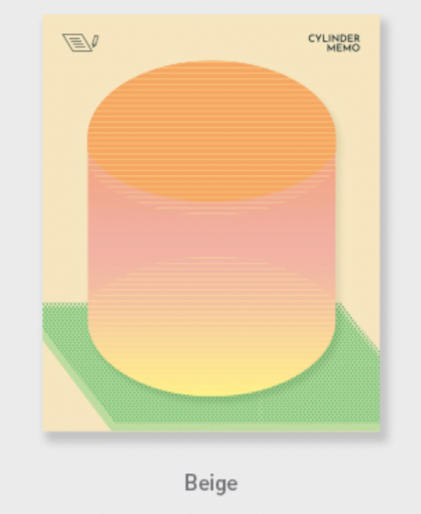 Cylinder Sticky Memo