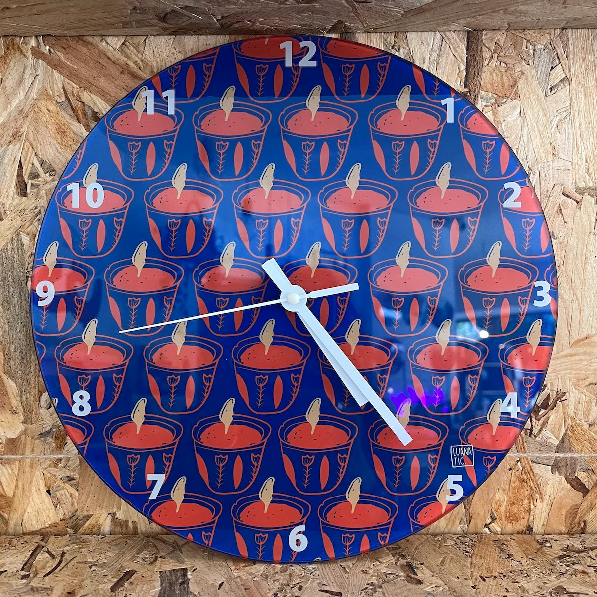 LUANATIC WALL CLOCK - SHAFFEH POP PATTERN
