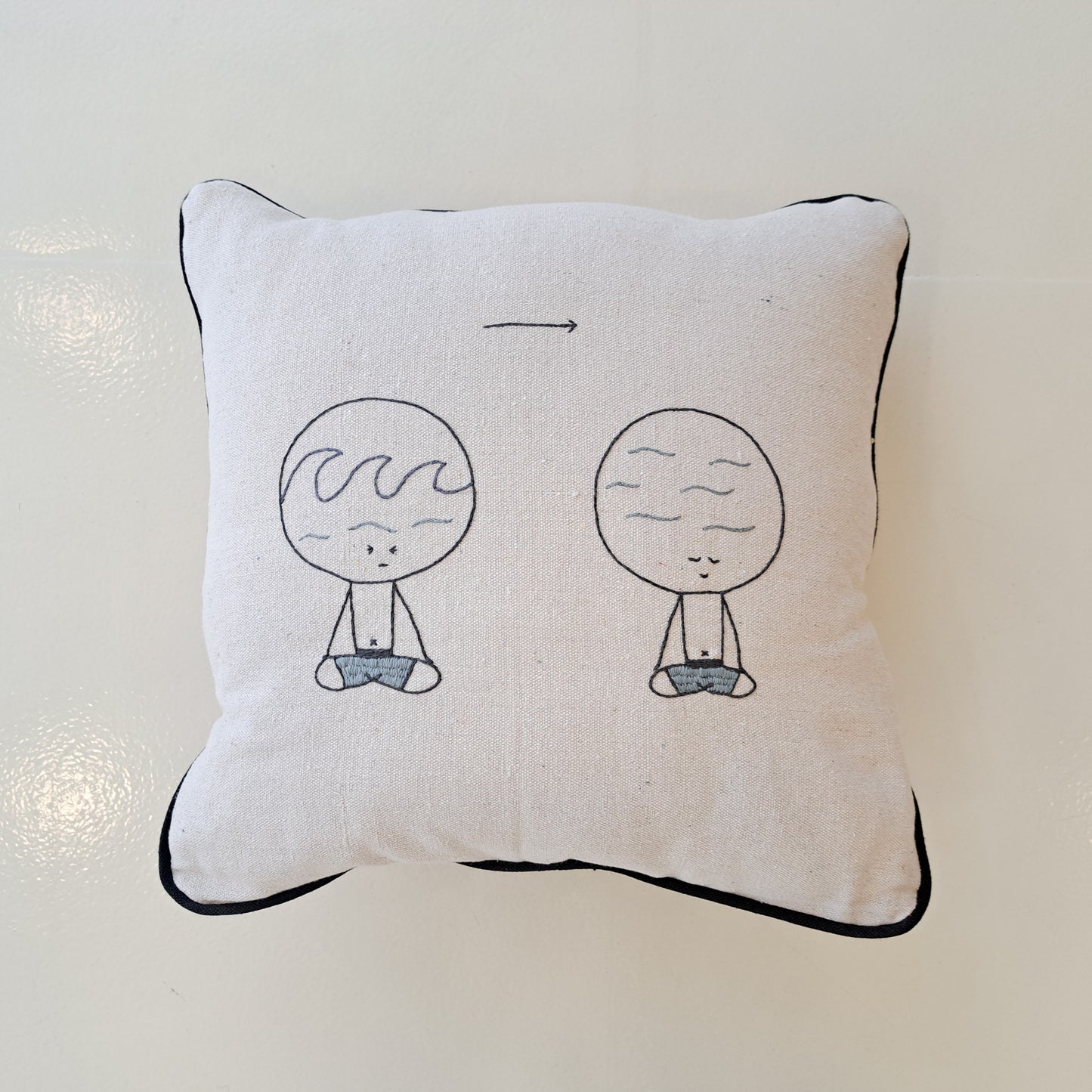 TinyOm Embroidered Cushion