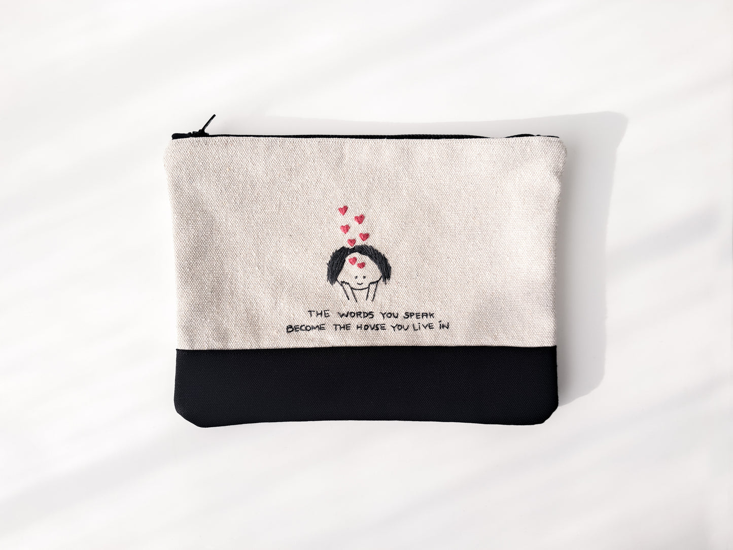 TinyOm Embroidered Pouches