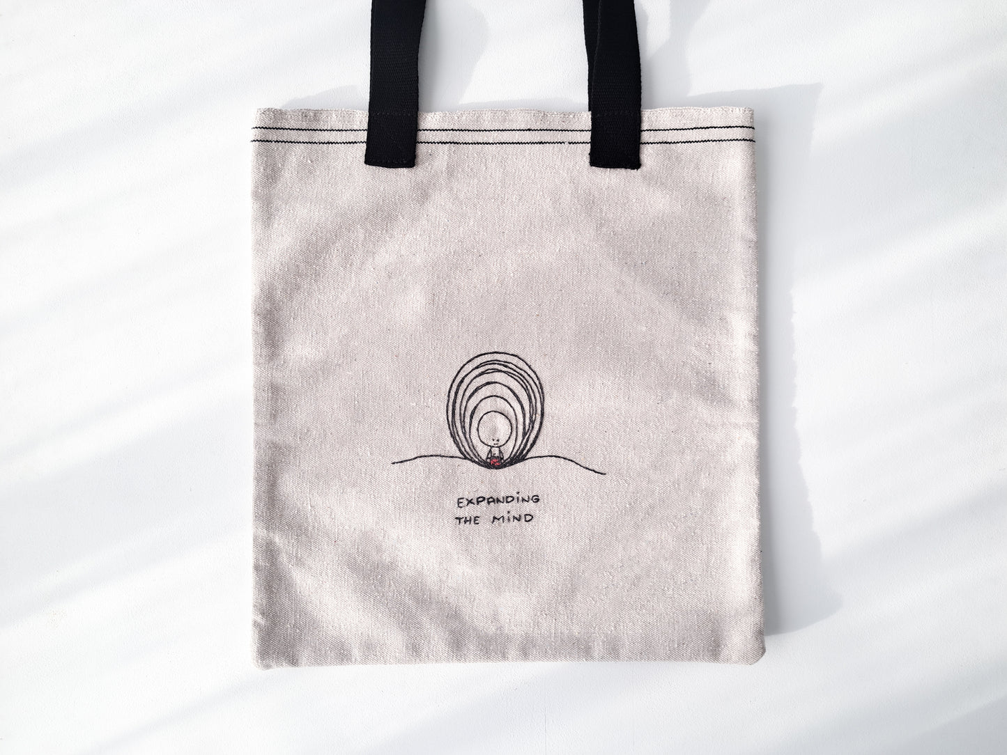 TinyOm Embroidered Tote bag