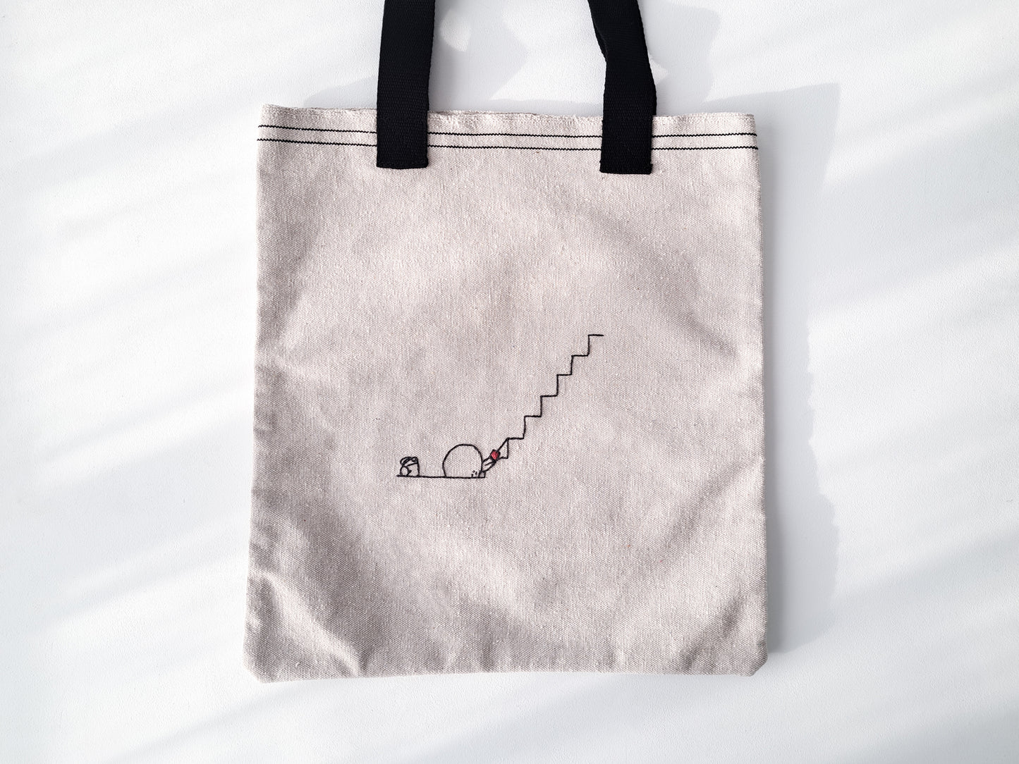 TinyOm Embroidered Tote bag