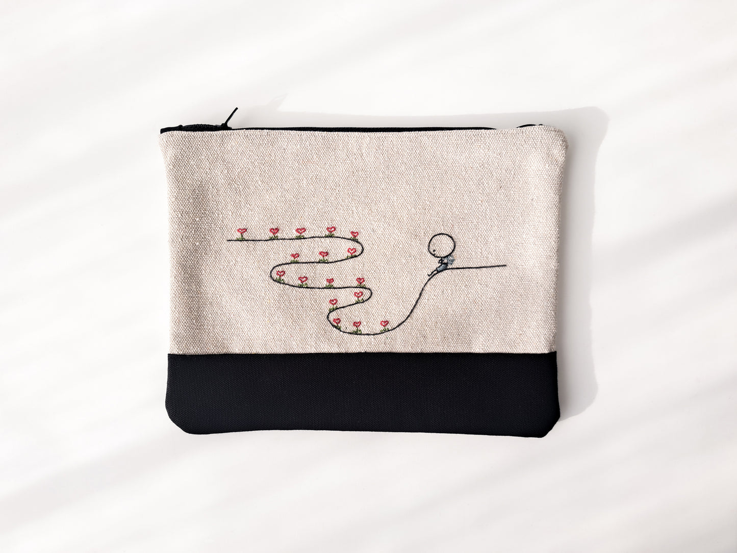 TinyOm Embroidered Pouches