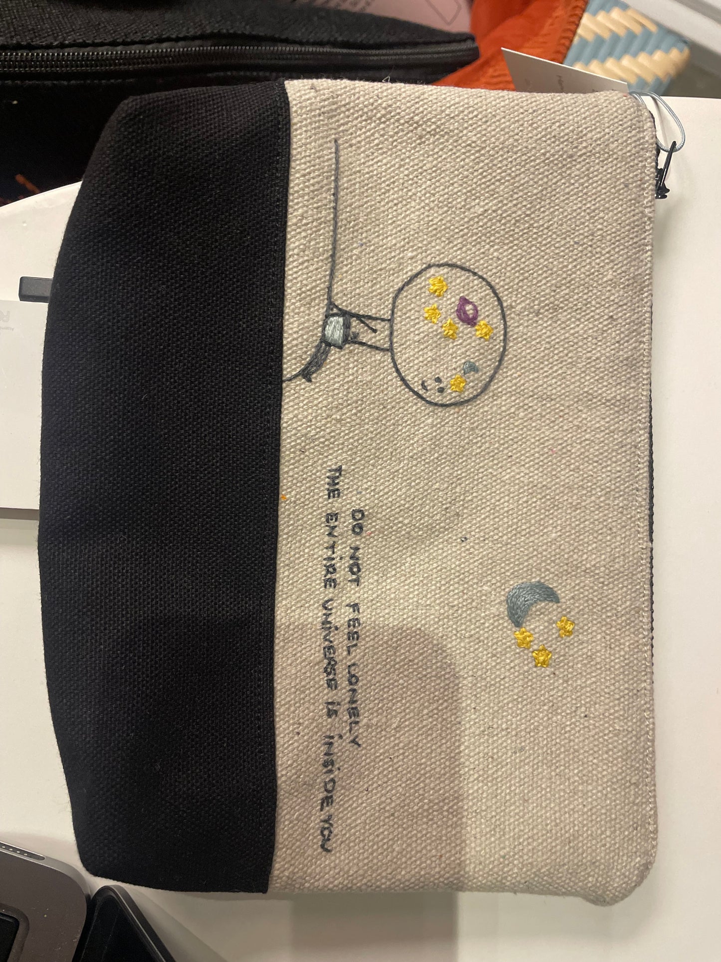 TinyOm Embroidered Pouches