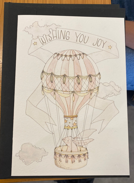 Monkey Grip Greeting Card with envelope