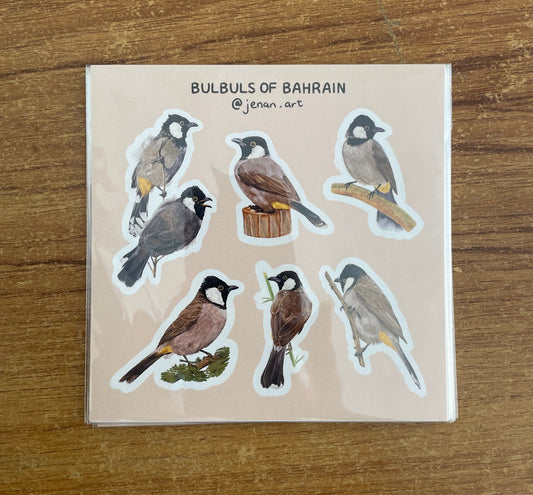 Bulbuls of Bahrain Stickers
