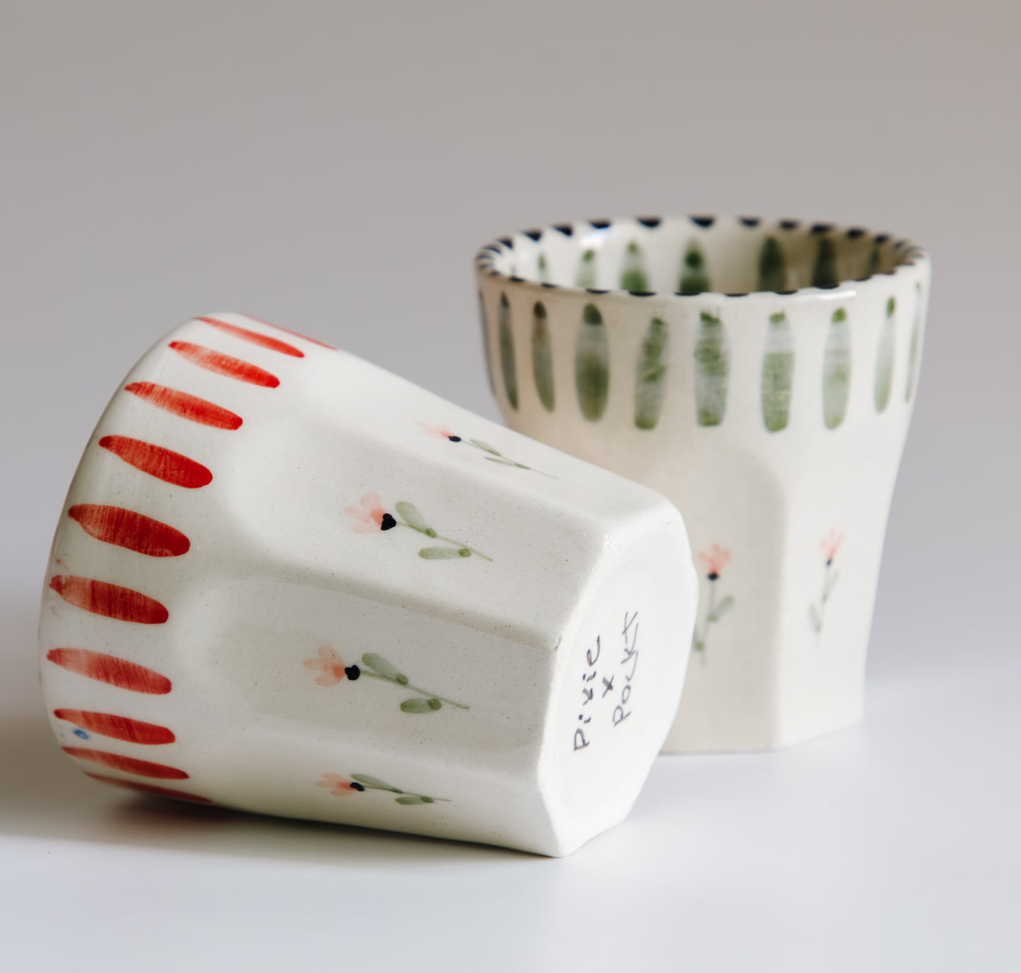 Pixie pocket tulip ceramic cup