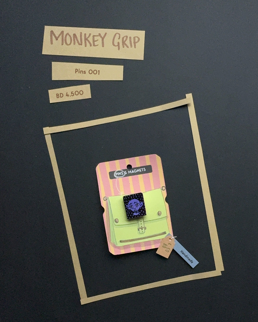 Monkey Grip Pins