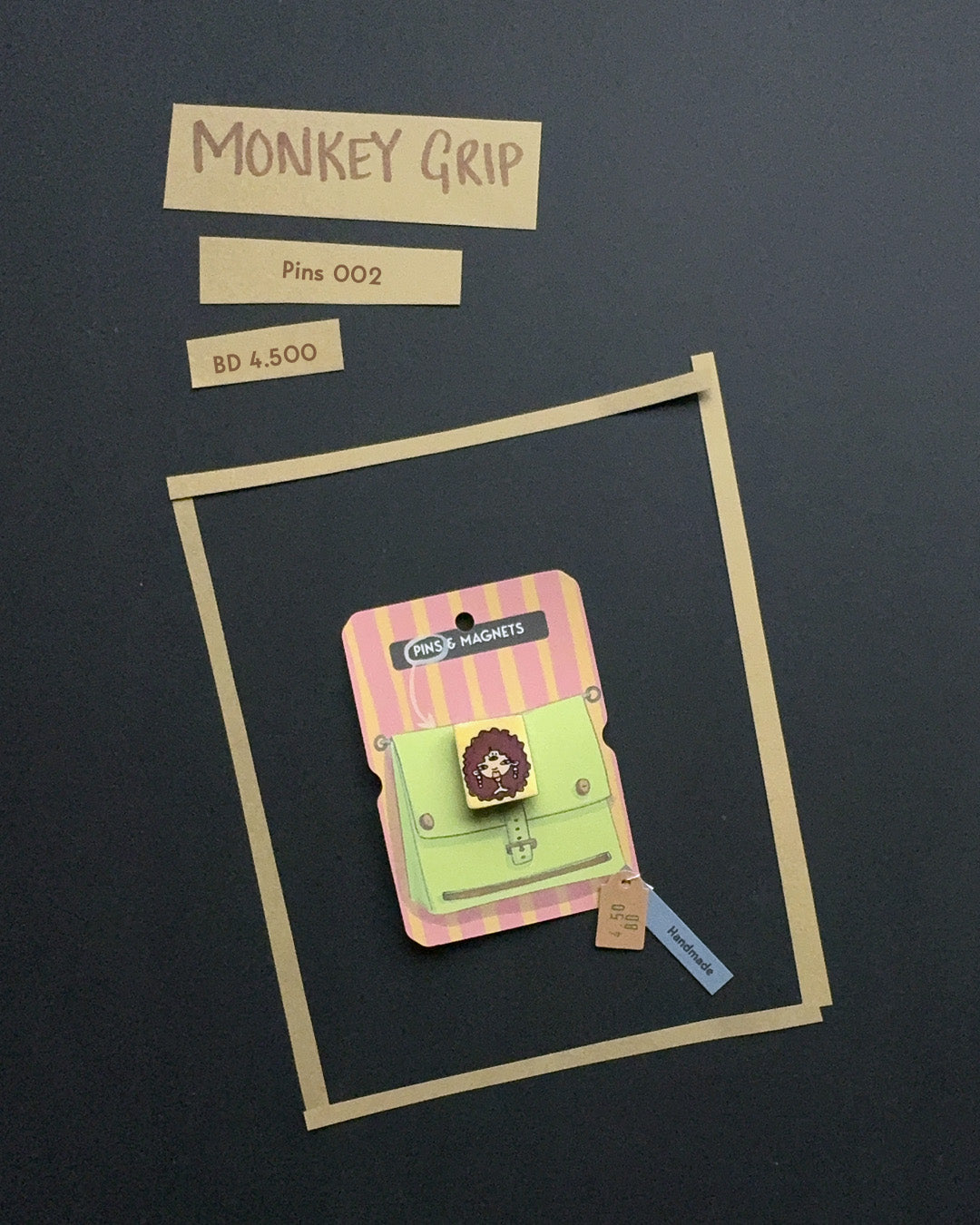 Monkey Grip Pins